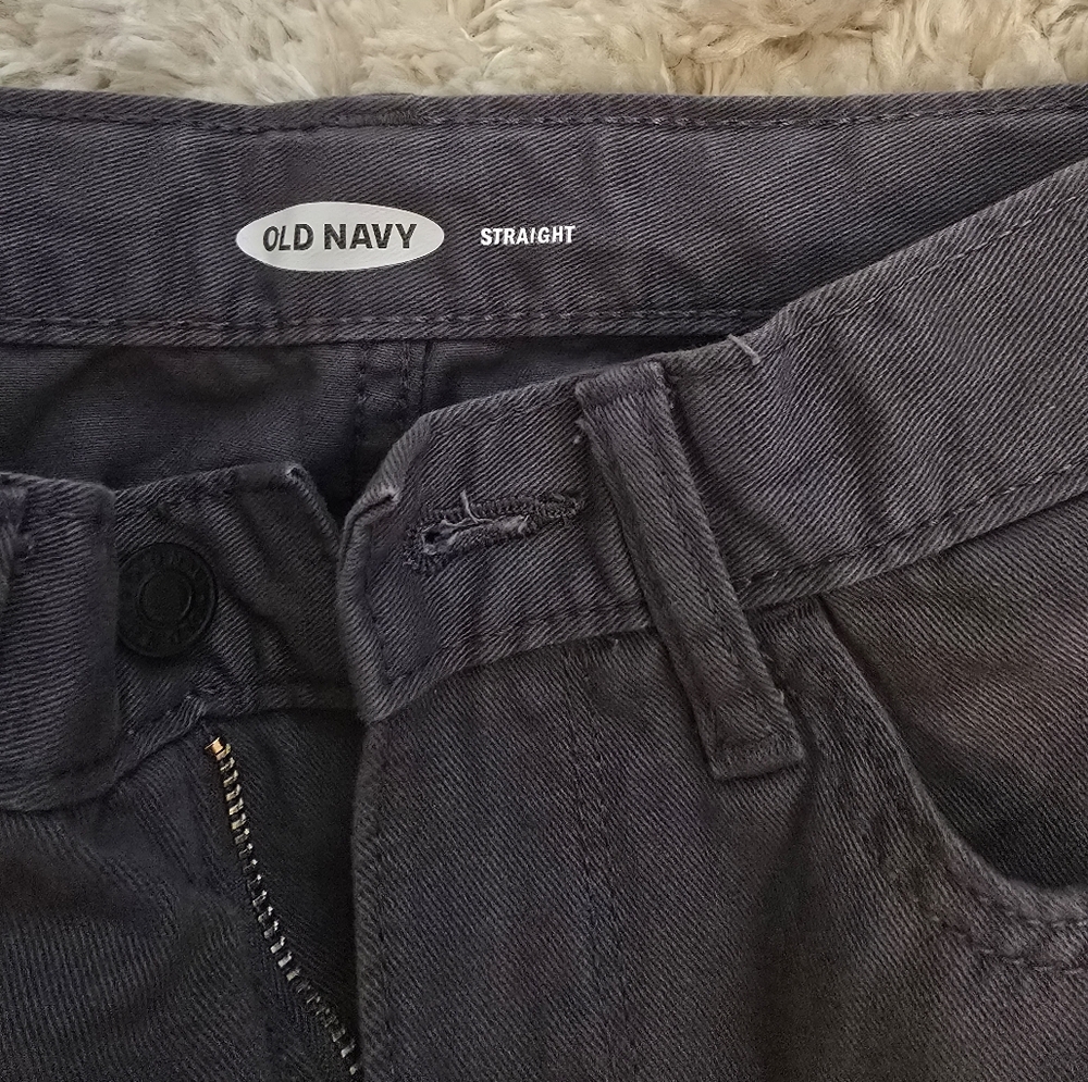 Old Navy Gray Straight Jeans